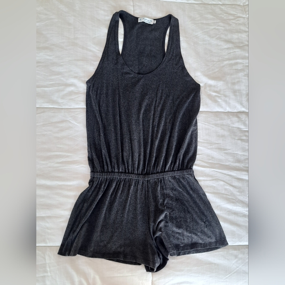 Fighting Eel Vintage Shorts Romper Hendrix, Charcoal Heather Grey, s. L